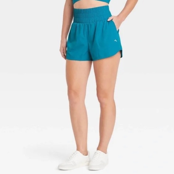 JoyLab Shorts Nwt Joy Lab Woven High Rise Shorts Size M Teal Blue